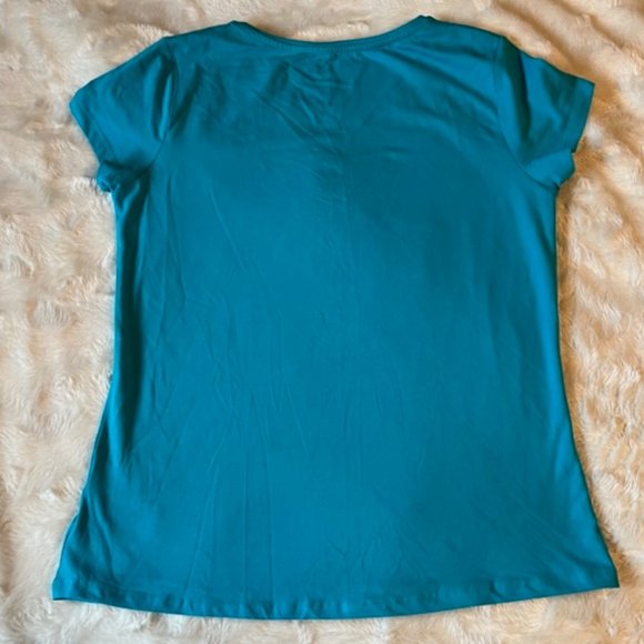 2/$35  mySTYLE T-shirt Turquoise Colour Ladies Size Medium - Picture 3 of 8